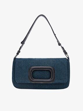 NEW HVISK Esme Denim Shoulder Bag - Y2K Retro Chic - Dark Blue Denim